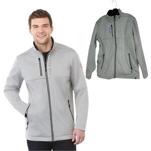 NWOT Elevate Men's Gray Jacket with detachable keychain lanyard M